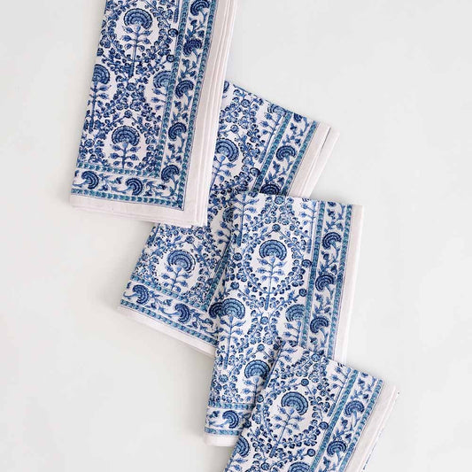 Caroline Blue Napkins s/4