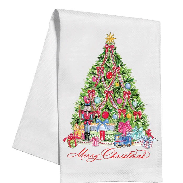 Kitchen Towel Christmas Tree with Gifts