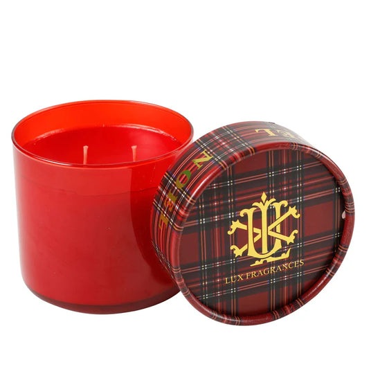 Noel 2 Wick Candle w/ Decorative Lid