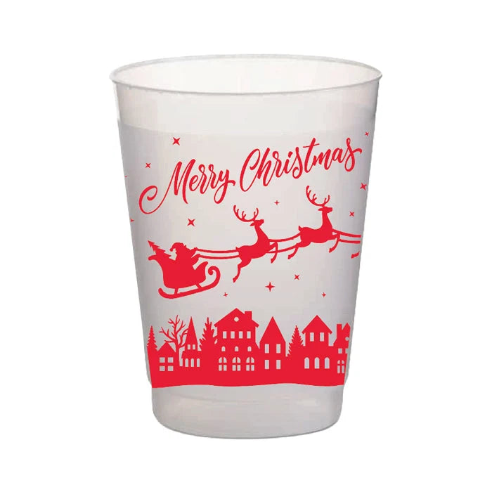 Frost Flex Santa Christmas Cups S/8