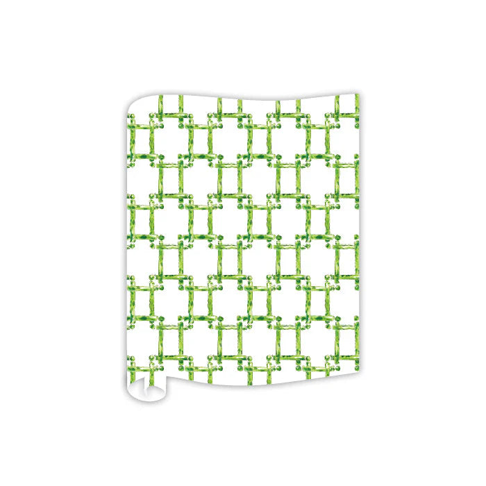 Green Topiary Trellis Table Runner