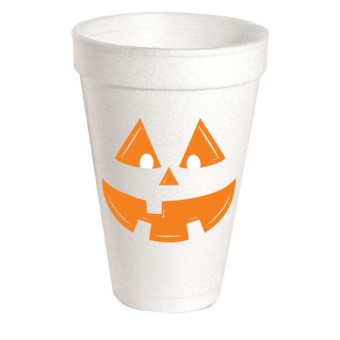 Jack O Lantern Foam Cups