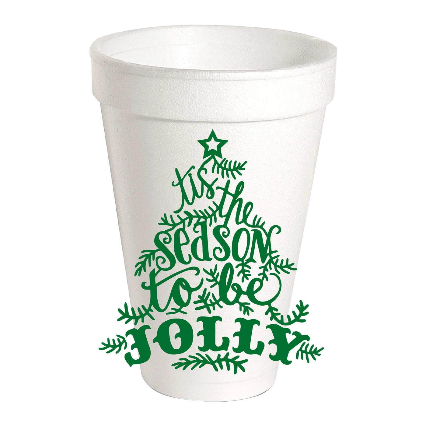 Styrofoam Tis the Season Cups