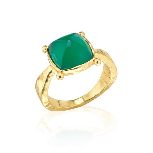Gem Ring - Green Onyx