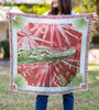 Pink Ocmulgee Alligator - Double-Sided Silk Scarf