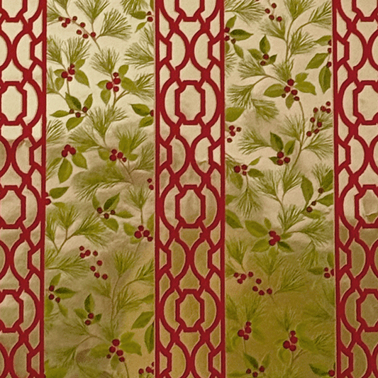 Knots And Greenery Gold Foil Roll Giftwrap
