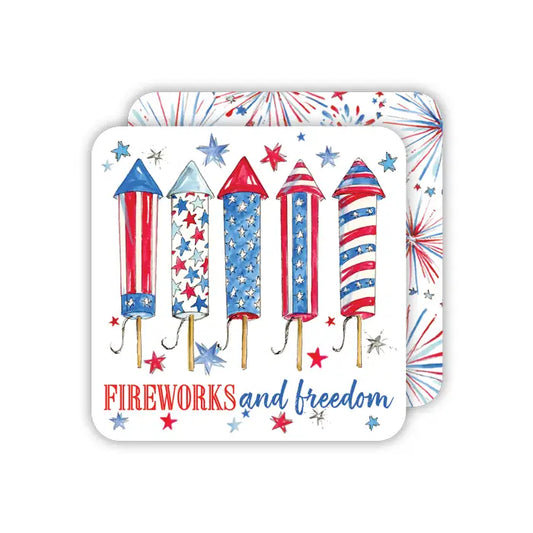Patriotic Rockets Fireworks and Freedom Square Coaster