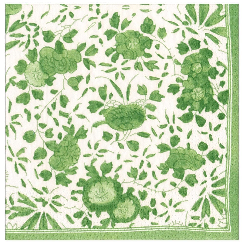 Delft Green Cocktail Napkin with Gift Box