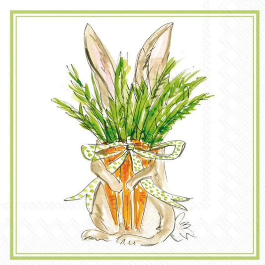 Carrot Bunny Cocktail Napkins