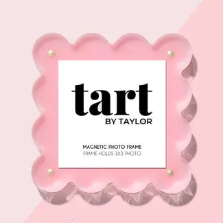 Light Pink Scallop Mini Acrylic Picture Frame