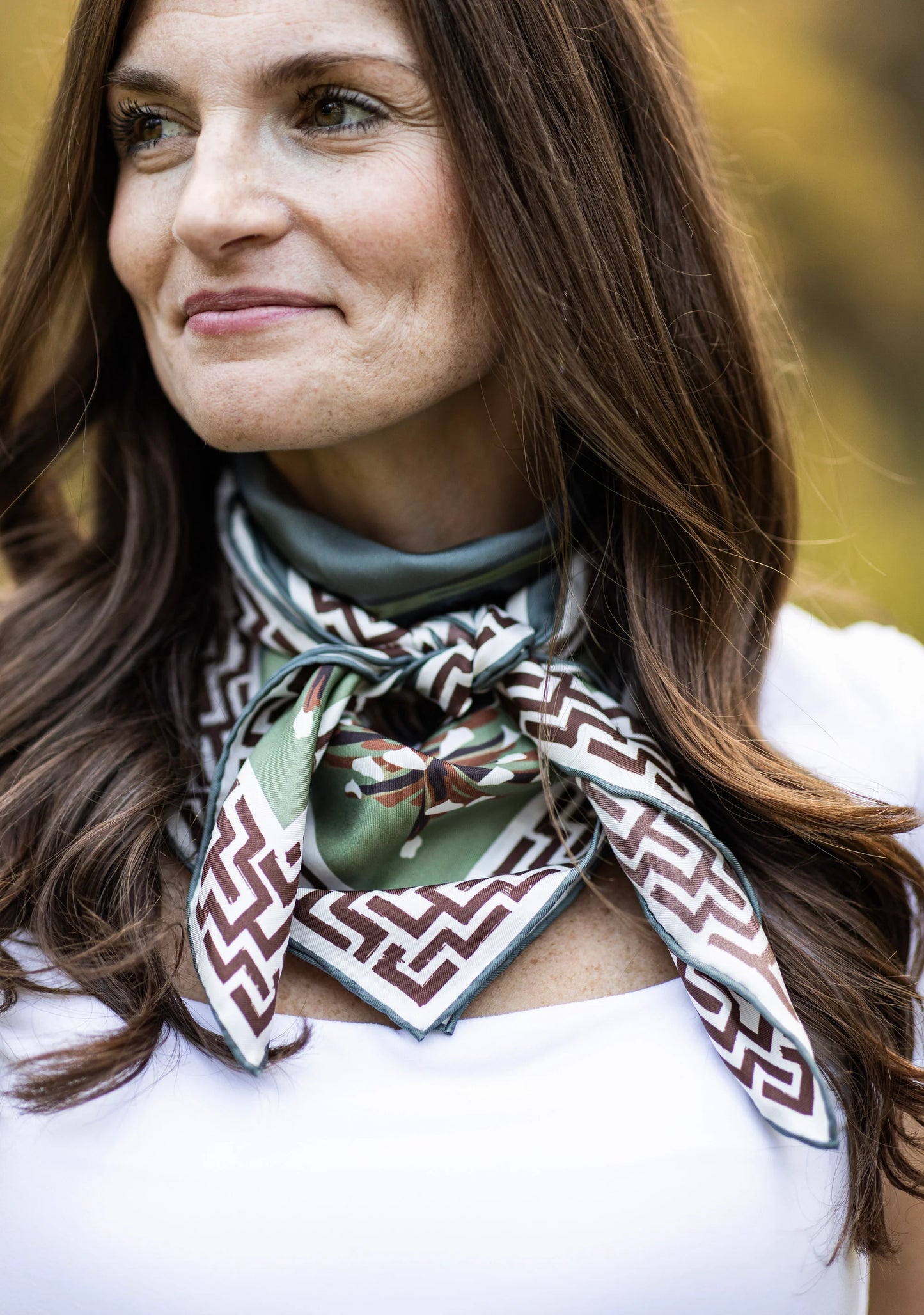 Slate Quail Pair - Double-Sided Silk Scarf