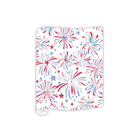 Red White and Blue Fireworks Table Runners