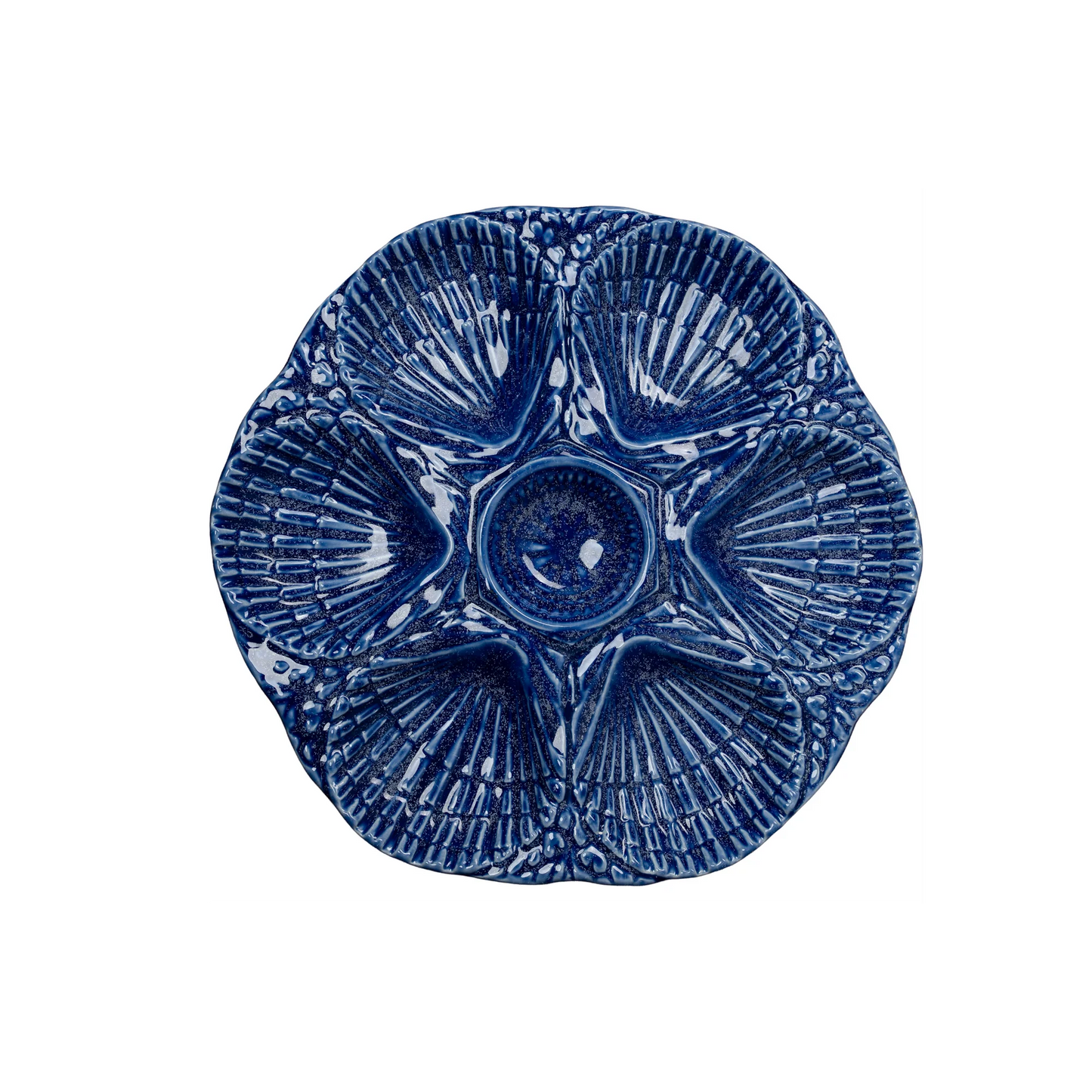 Cobalt Oyster Plate