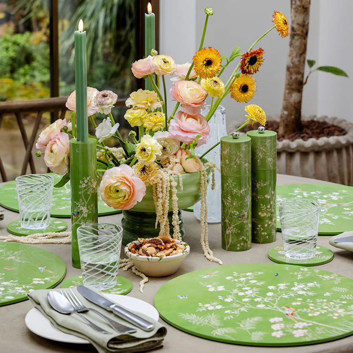 Green Chinoiserie Grinder
