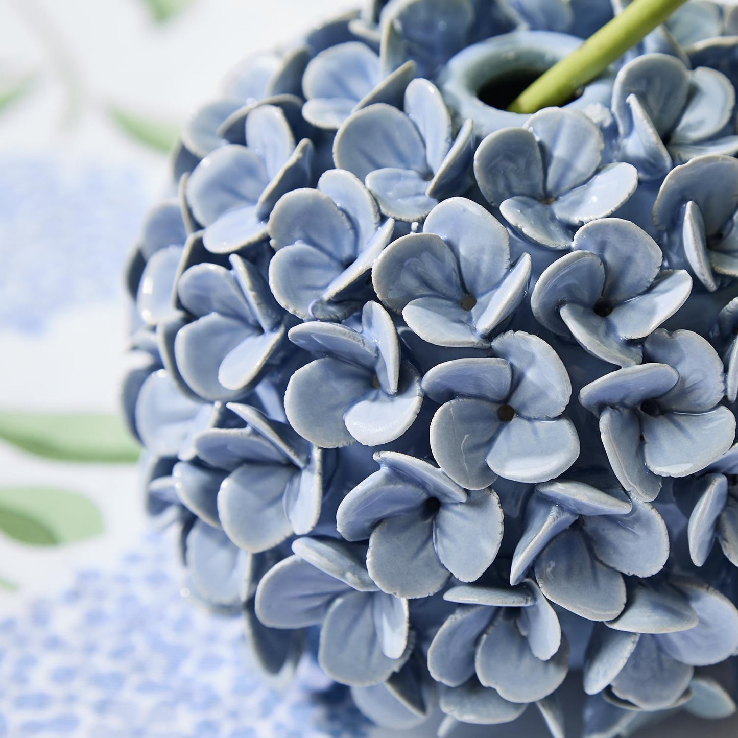Hydrangea Flower Bud Vase/Candle Holder s/2