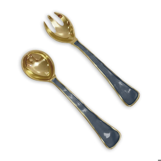 Encanto Soho Salad Servers Midnight Blue