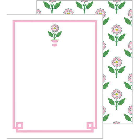Pink Daisy Flat Notecard Set