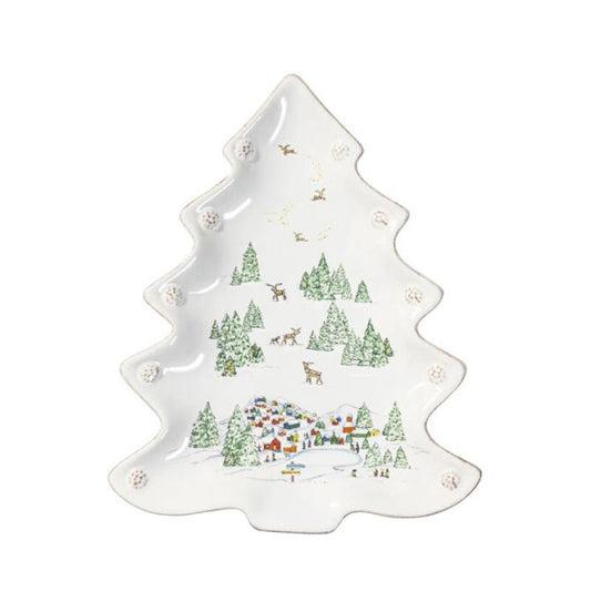 Berry and Thread 10" North Pole Tree Tray