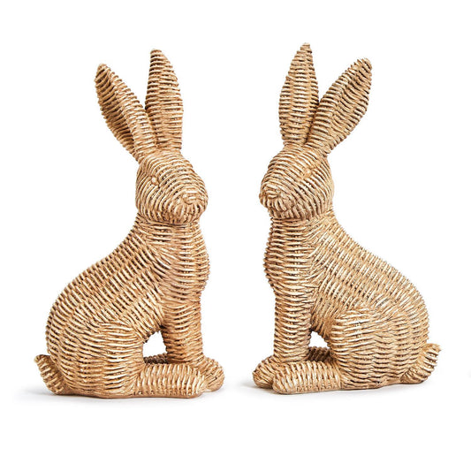Rattan Weave Decorative Bunny
