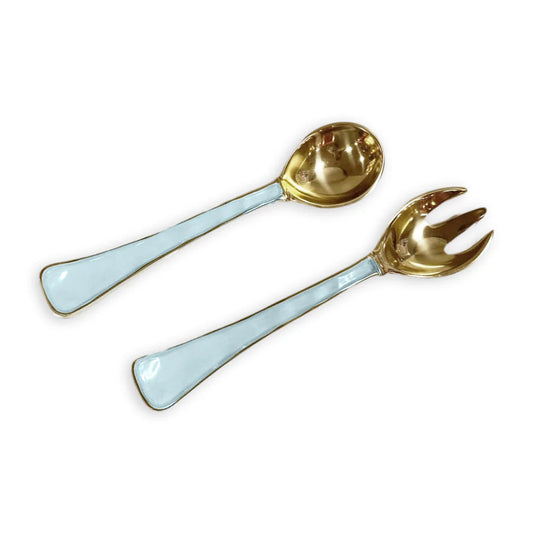 Encanto Soho Salad Servers Sky Blue