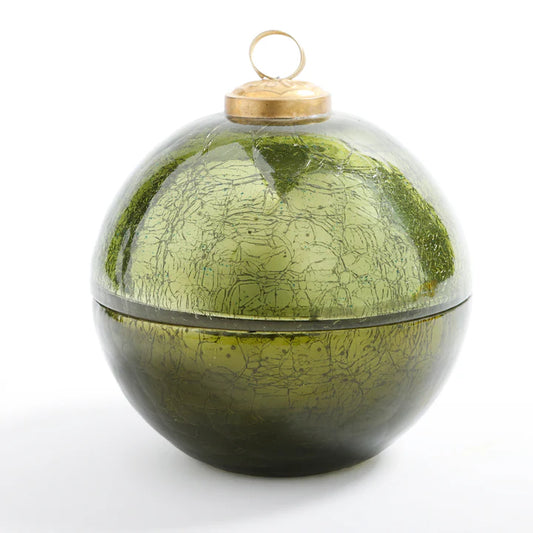 Noble Fir in Green Glass Ornament