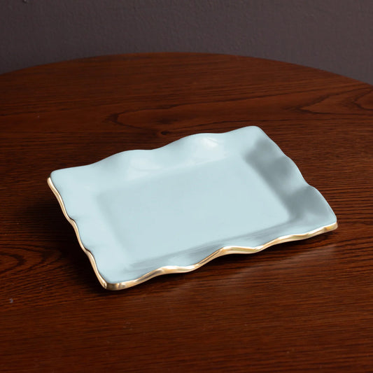 Blue Vento Rectangular Tray