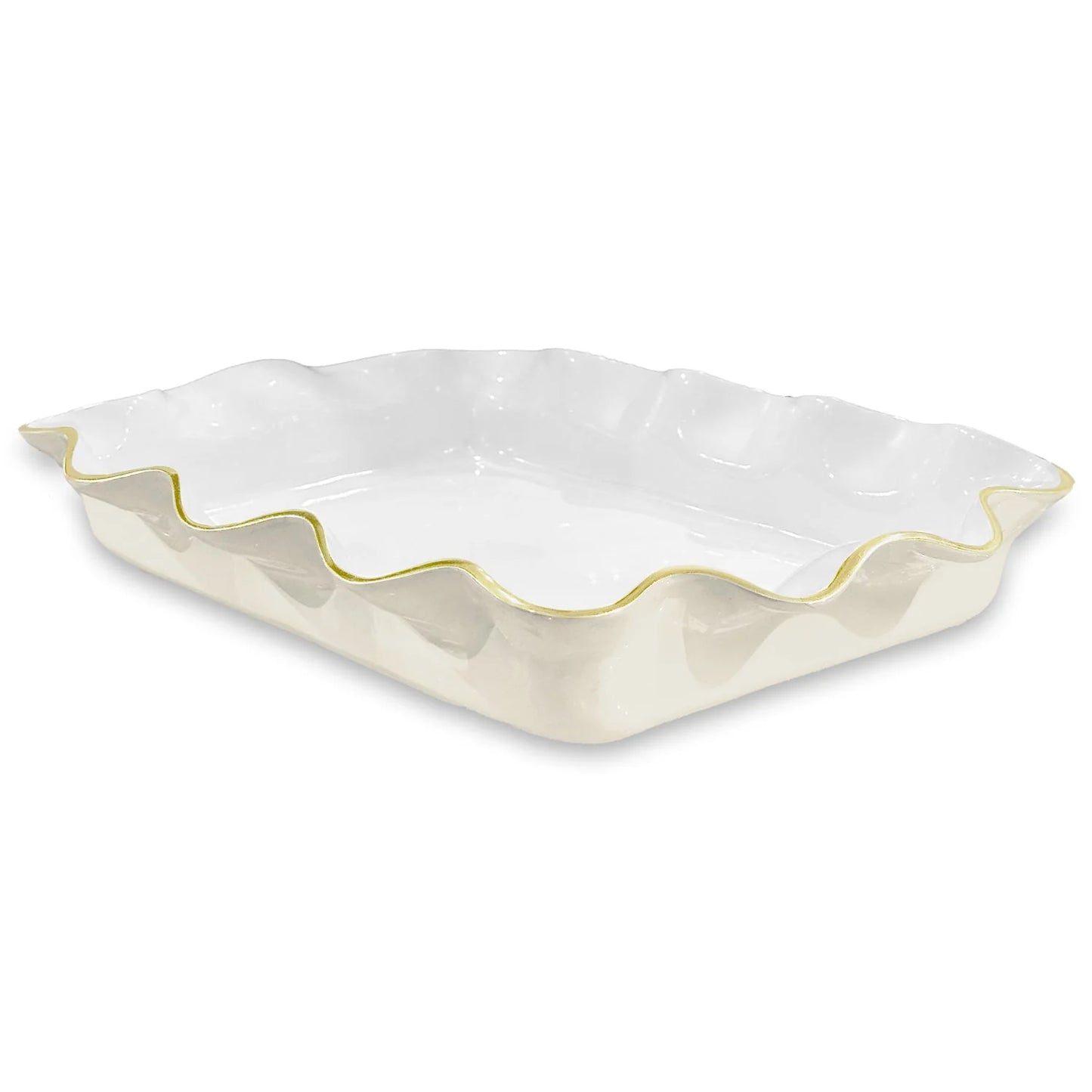Cream Encanto Carola Rectangle Casserole Holder