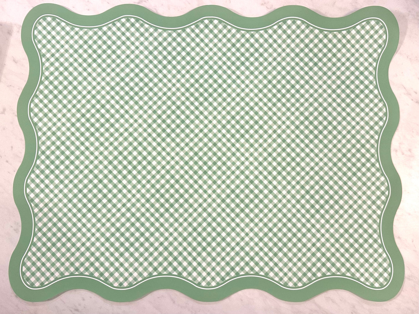 Green Gingham Placemat