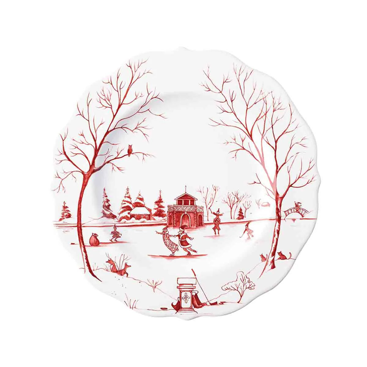 Country Estate Winter Frolic Dessert/Salad Plate