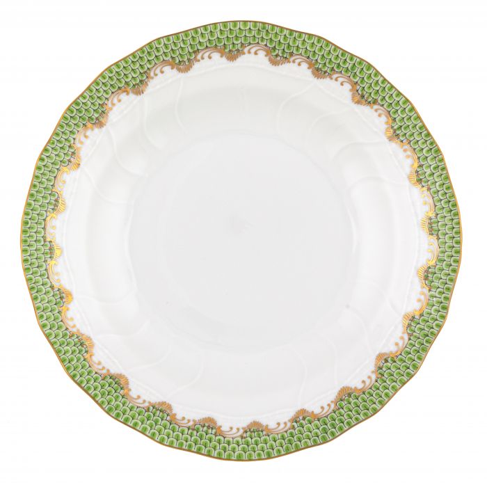 Evergreen Fish Scale Dessert Plate