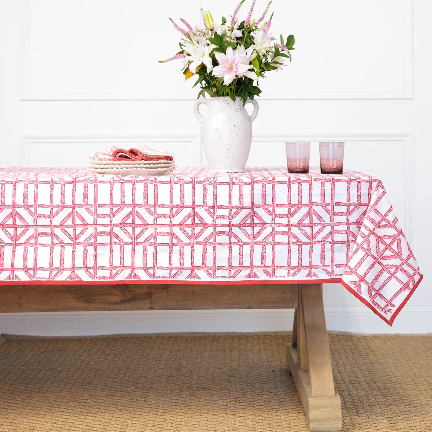 Rose Bamboo Tablecloth 60x120