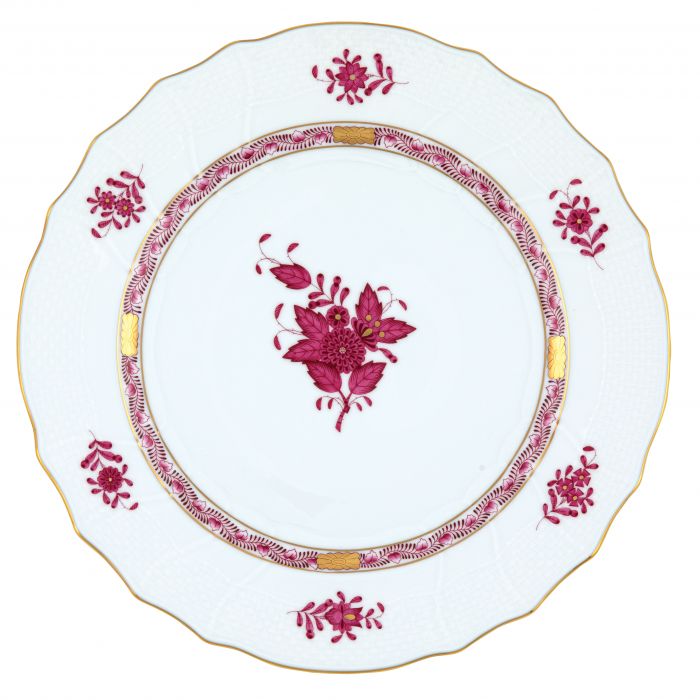 Raspberry Chinese Bouquet Dinner Plate