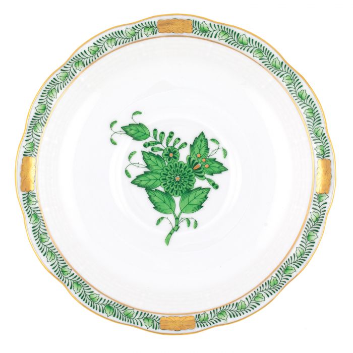 Green Chinese Bouquet Tea Saucer