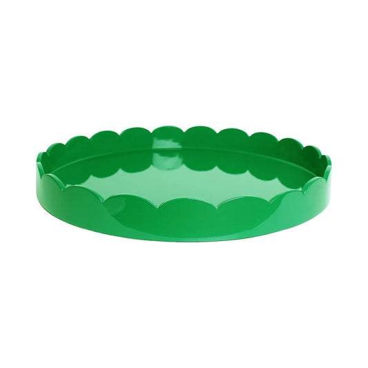 Round Large Scalloped Tray