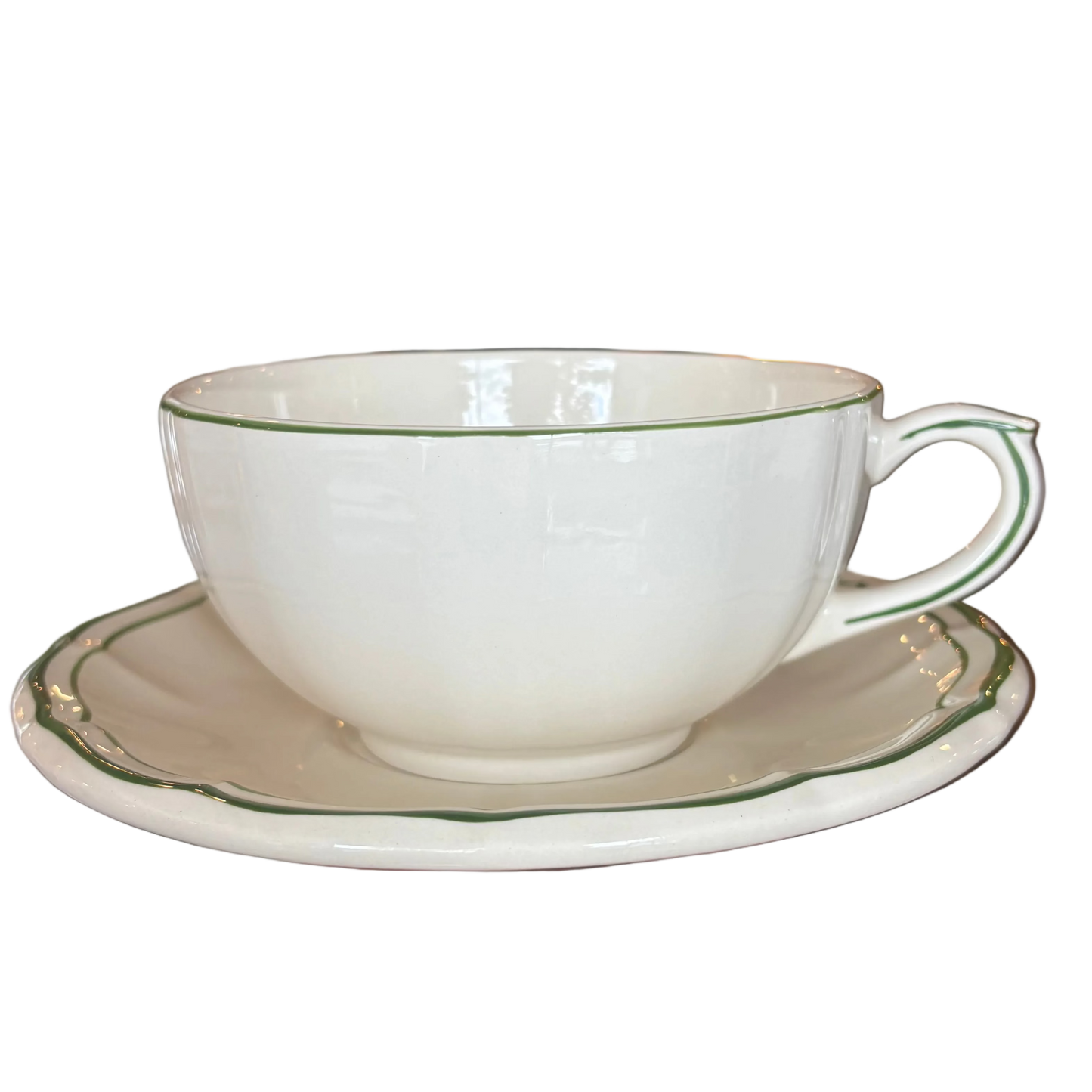 Filet Fougere Breakfast Cup and Saucer