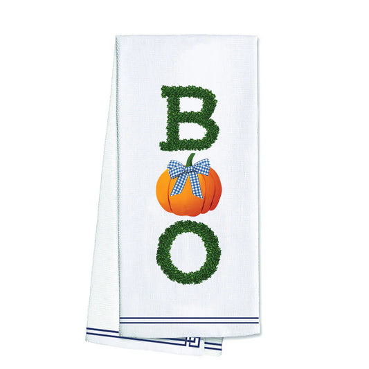 BOO Boxwood Hostess Cotton Tea Towel