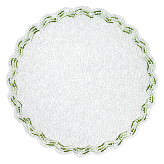 Belgravia Green 15" Placemats S/4