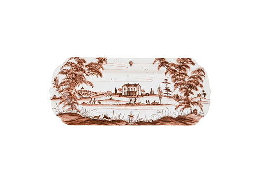 Country Estate Harvest 15" Hostess Tray - Sepia
