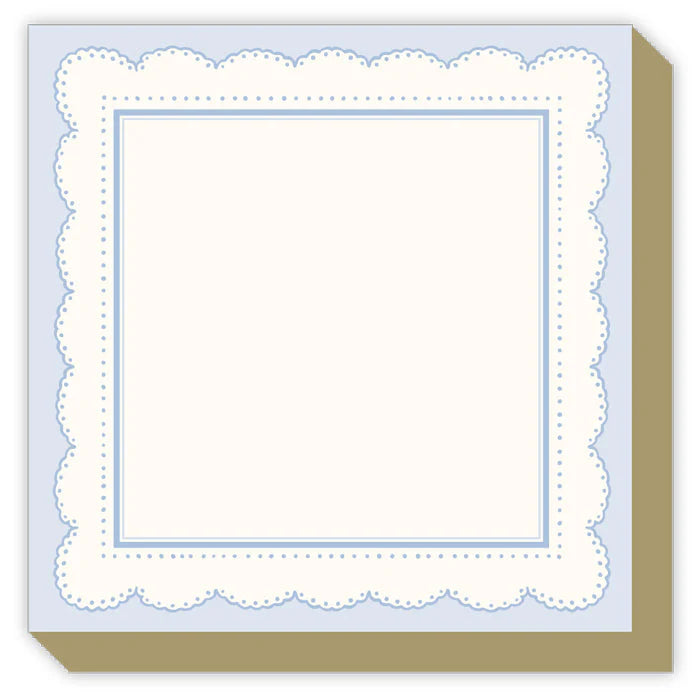 French Blue Scallop Notepad
