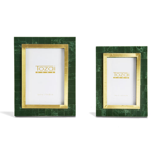 Green and Gold Photo Frame