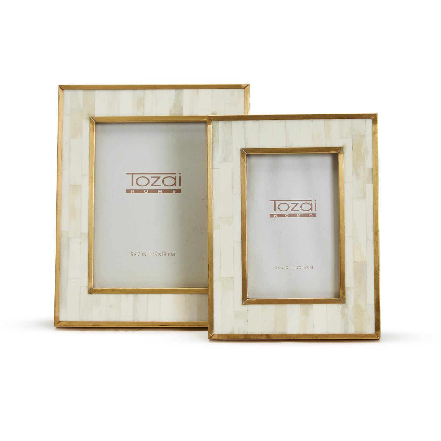 Resin Bone With Brass Border Frame