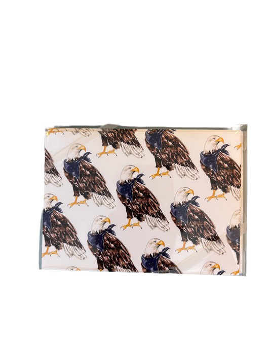 Multi Eagle Note Card Set