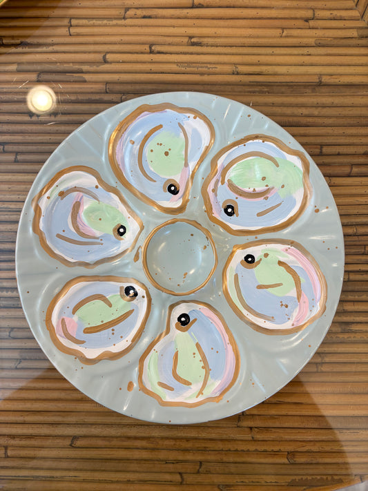 Light Blue Oyster Plate