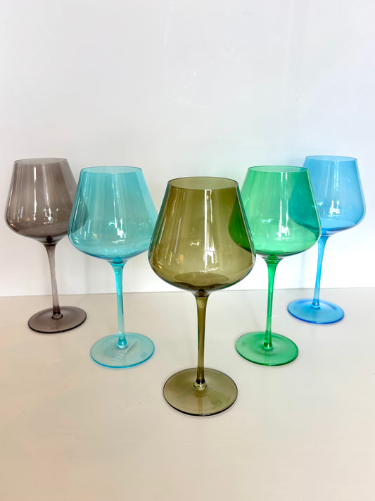 Rocky Mountains Wine Glasses Set/5