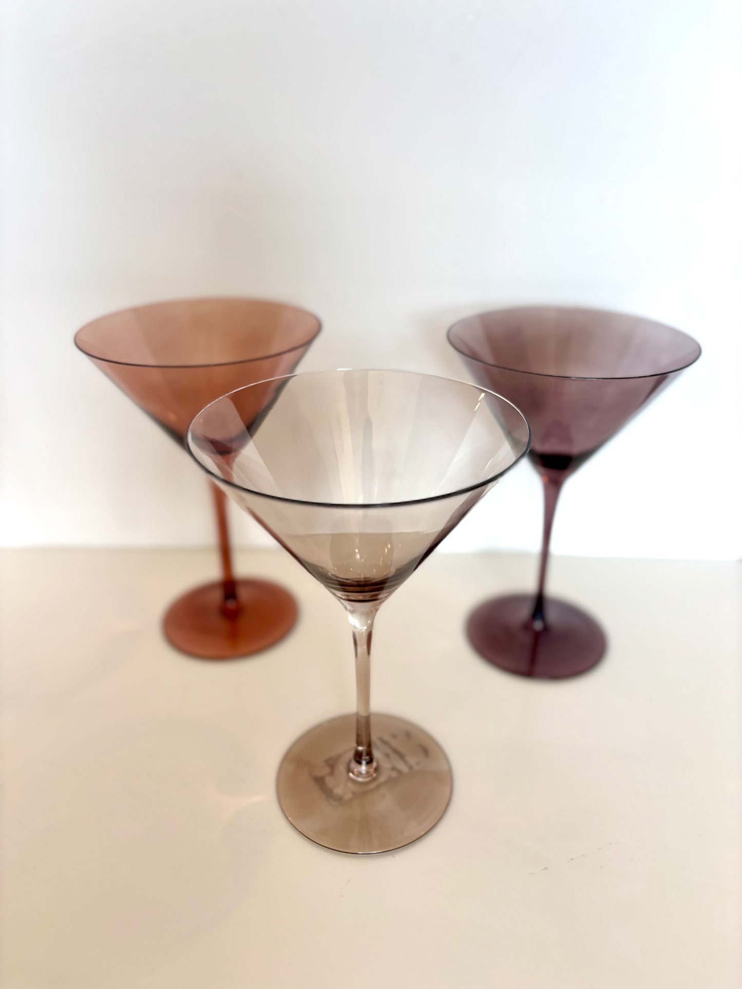 Venus Martini Glass Shades of Brown Set/2