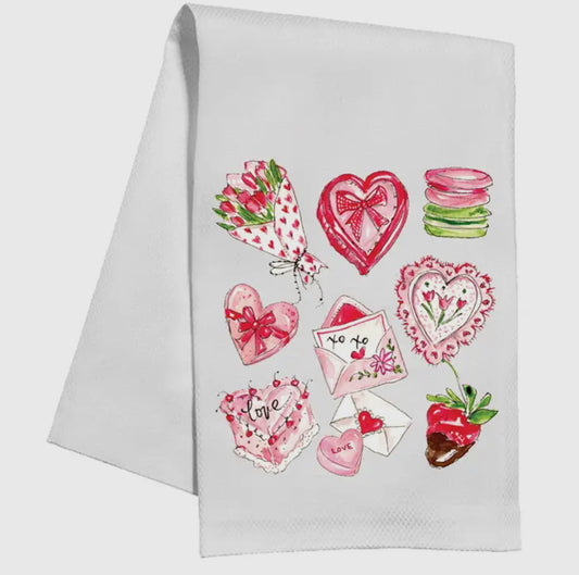 Valentines Candy Kitchen Towel