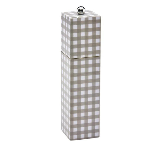 Cappuccino Gingham Square Pillar S&P Mill