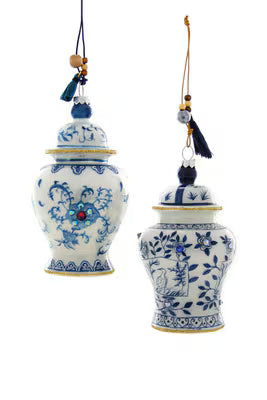 Blue Chinoiserie Ginger Jar Ornament