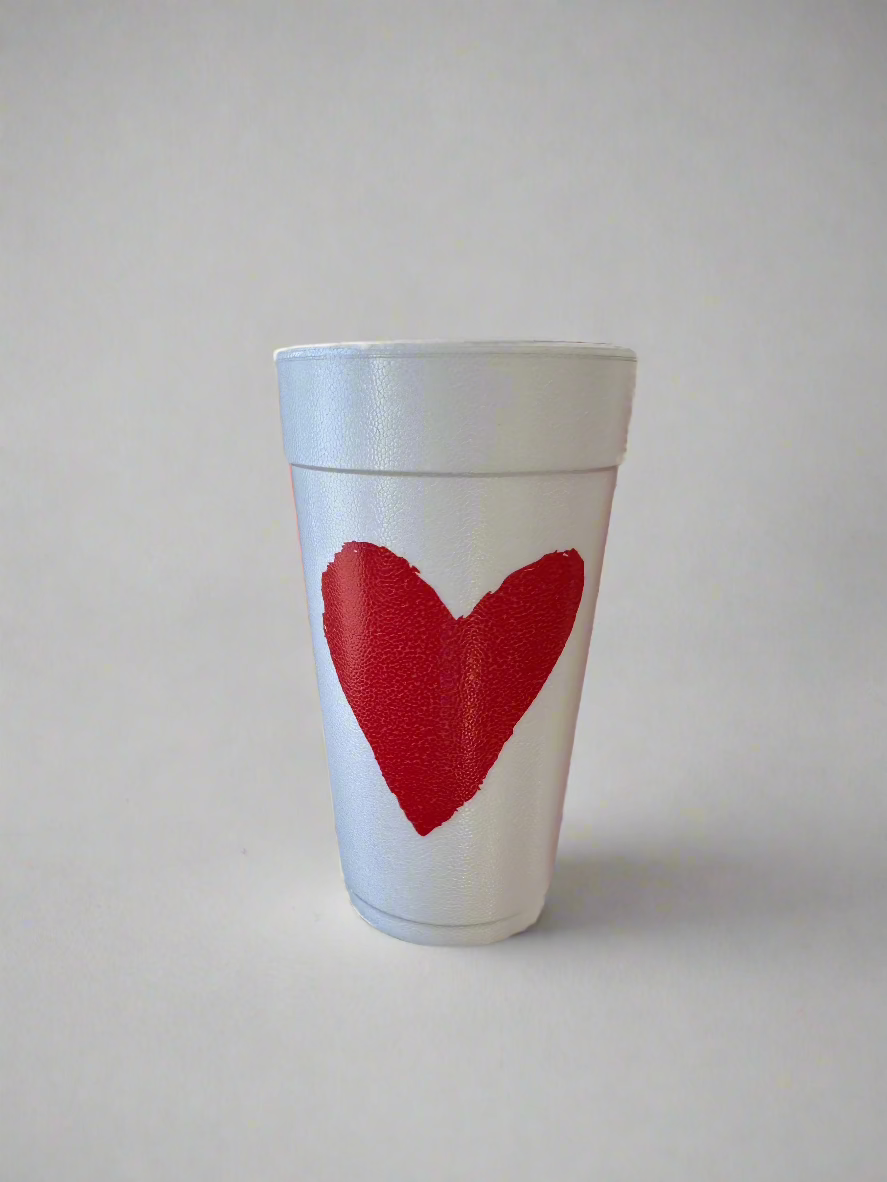 Valentine's Day Styrofoam Cups