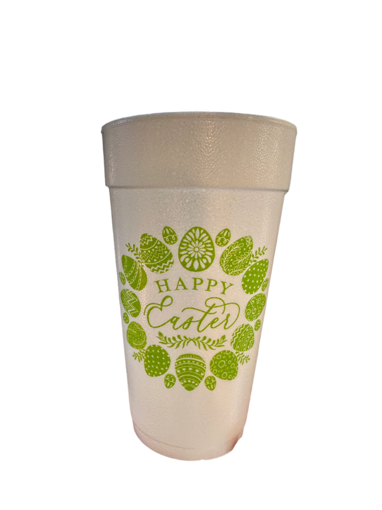 Happy Easter Egg Wreath Styrofoam Cups